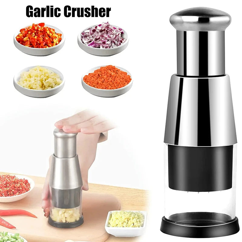 Hachoir manuel multifonction- Pour ail, oignons et légumes